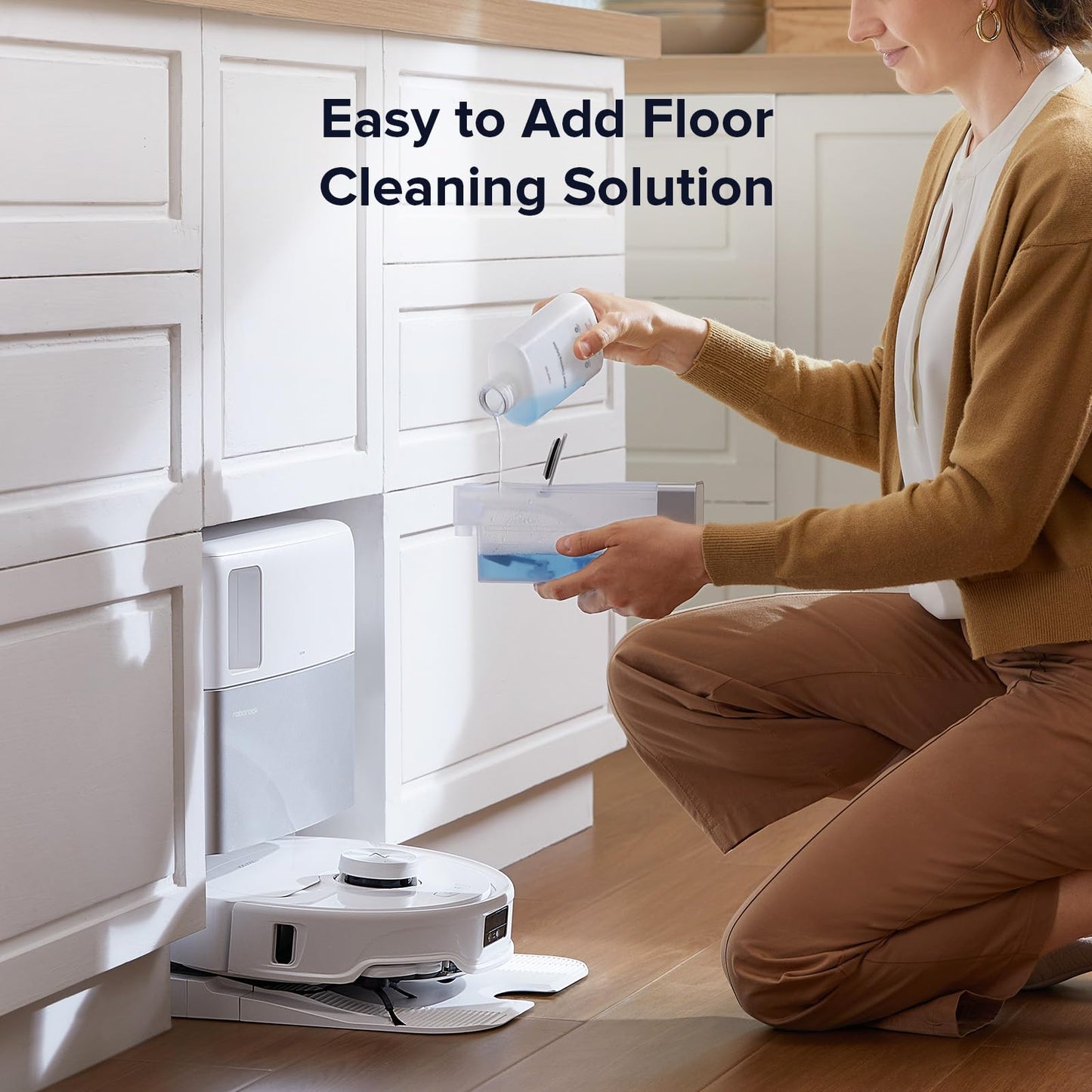 Roborock Floor Cleaning Solution, Compatible Robot Vacuums with Mopping and Wet and Dry Vacuum(1L)