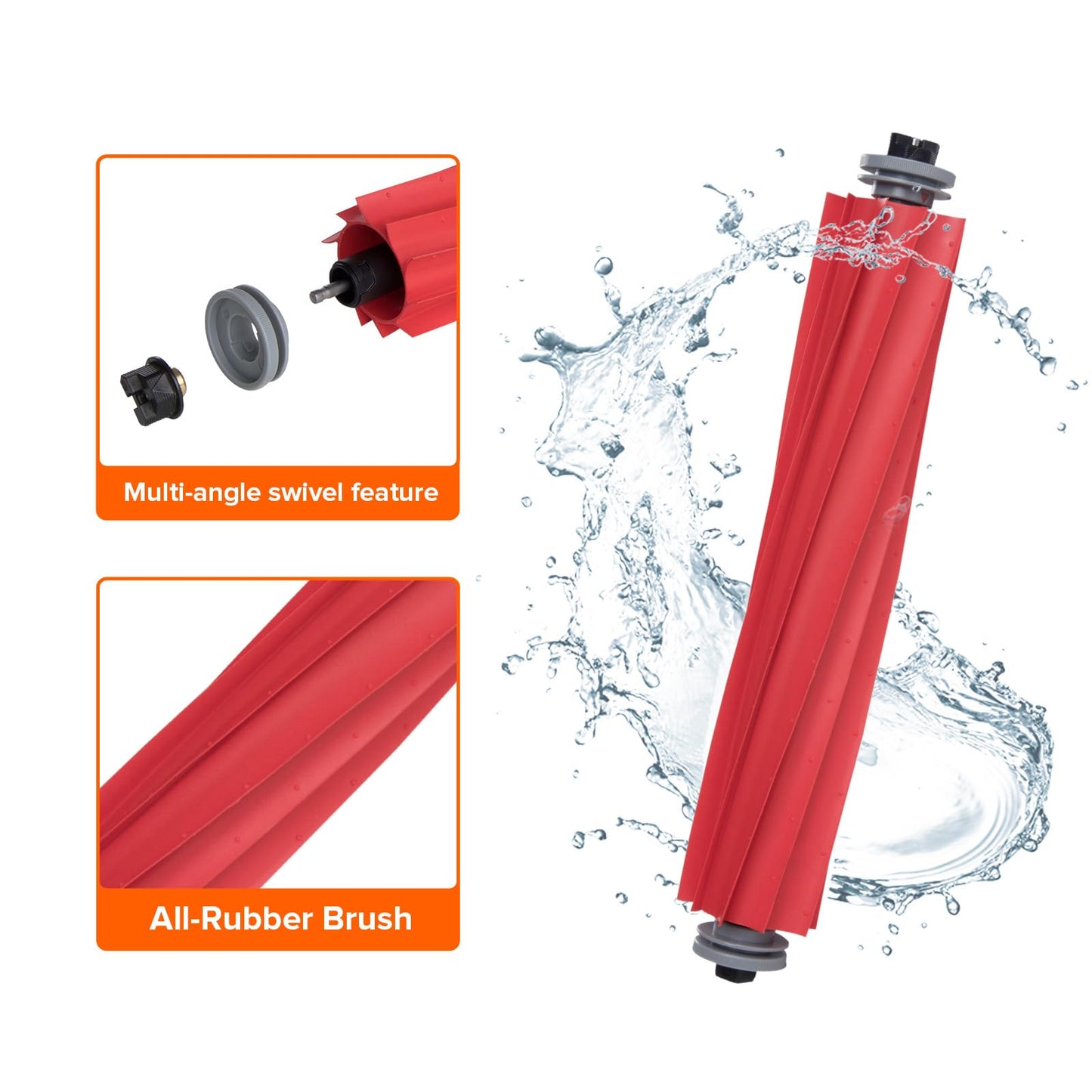 roborock Rubber Main Brush Replacement Q Revo Series, S7 Series , Q7 Series Robot Vacuum