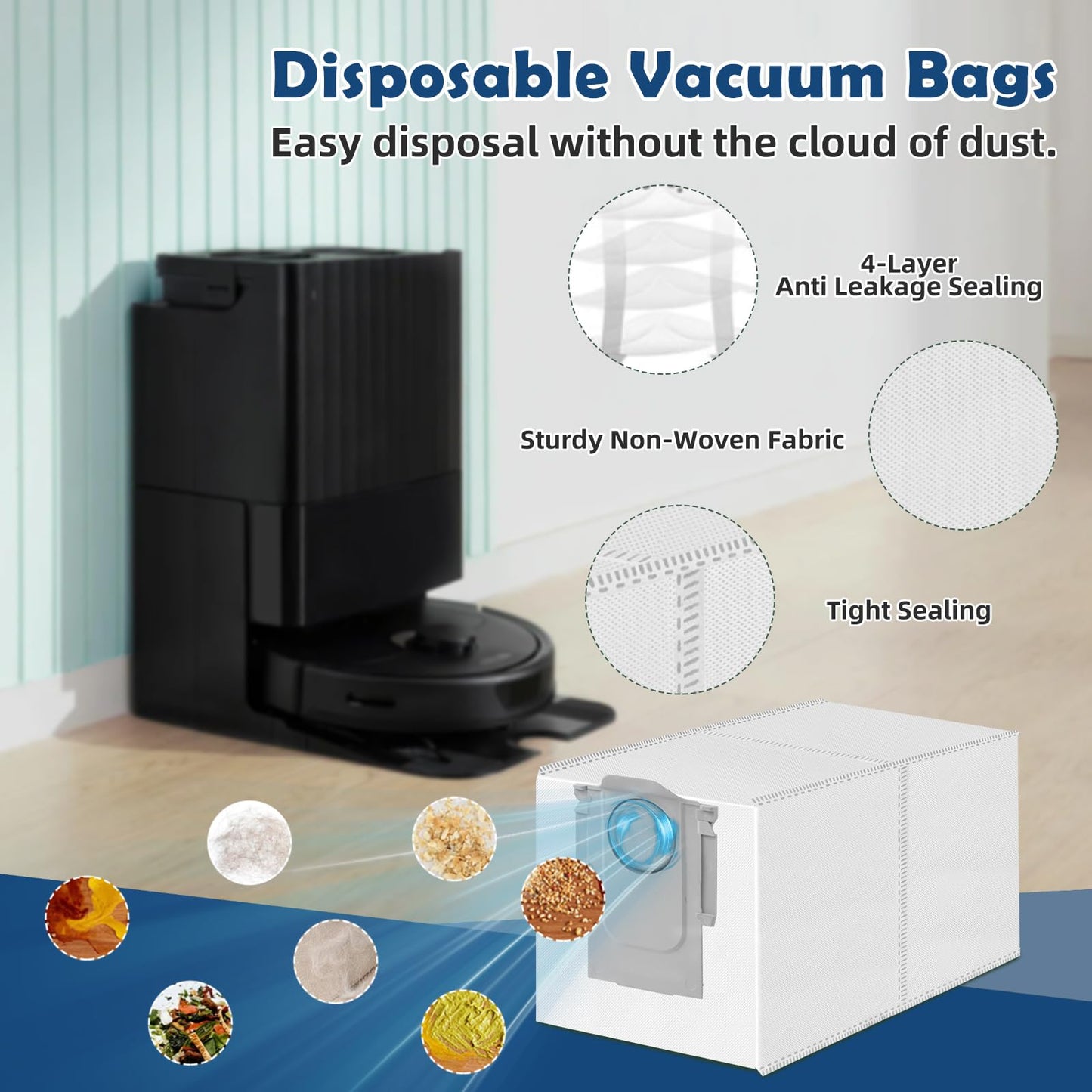 Accessories Replacement Kit for Roborock Q Revo S, Q Revo Pro, Q Revo Plus Robot Vacuum(18 Pack)