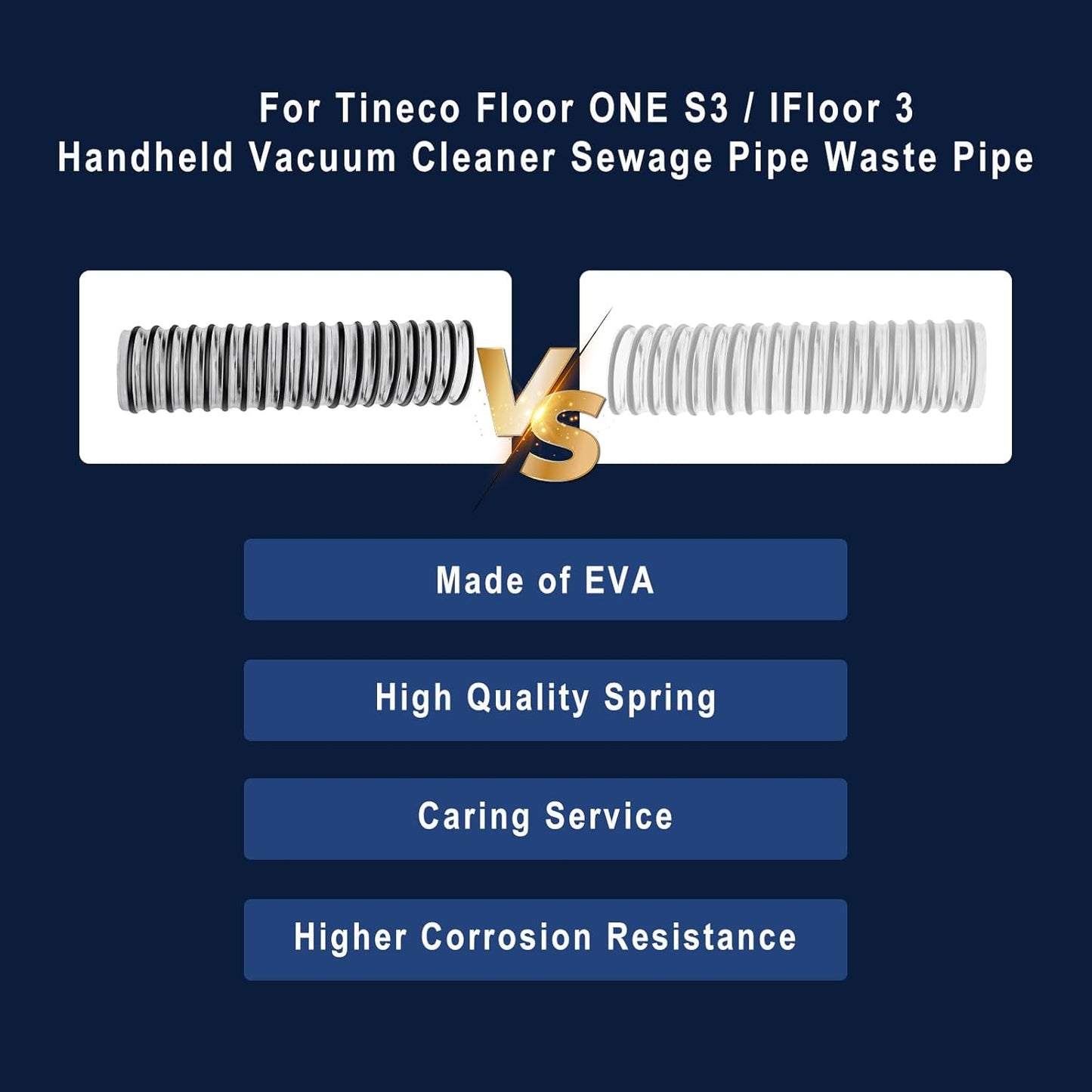 Vacuum Cleaner Hose for Tineco Floor ONE S3 / IFloor 3 Handheld Vacuum Cleaner, For Tineco Ifloor 3 Replacement Parts- Hose Replacement.
