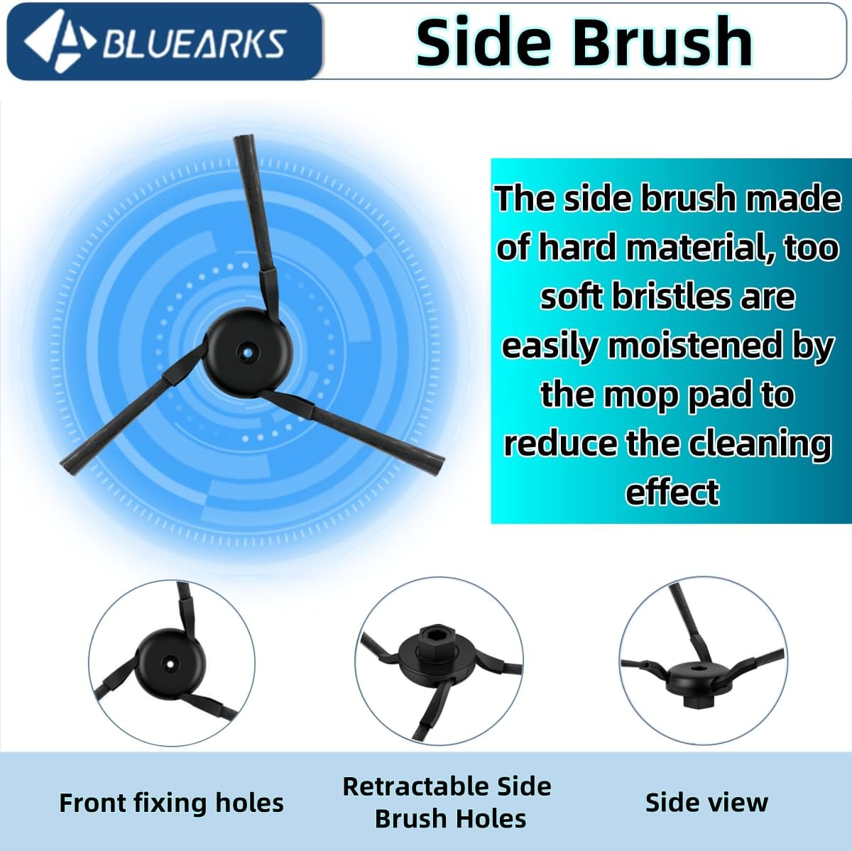 26Pcs Replacement Parts for Dreame X50 Ultra/L50 Ultra/L40s Pro Ultra/Mova V50 Ultra Vacuum Cleaner Accessories Kit,1 Set Main Brush 4 Hepa Filters 6 Side Brush 6 Vacuum Bags 6 Mop Pads