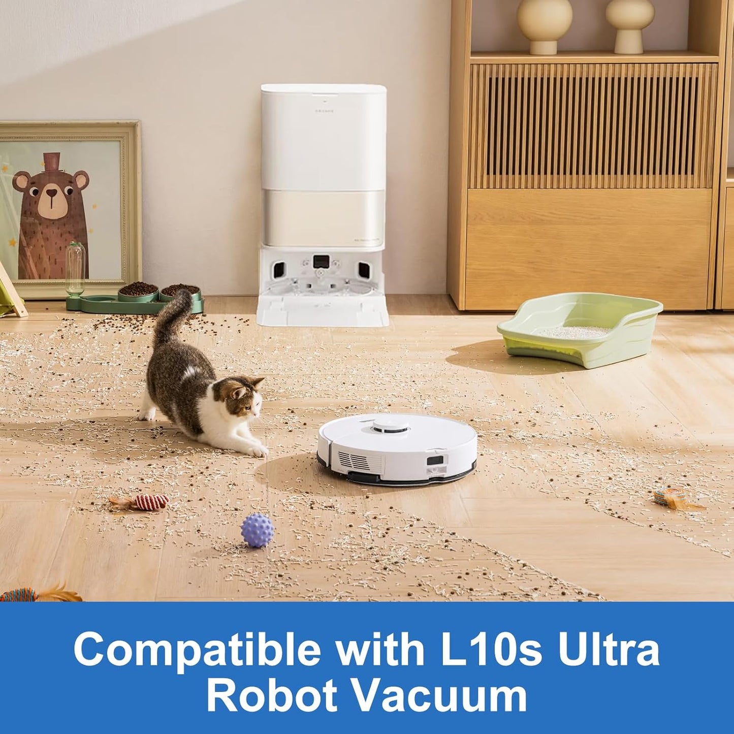 Floor Cleaning Solution Compatible with Dreame Cleaning Solution, Multi-Surface Original Flavor L10 Ultra Detergent, Compatible with L10s Ultra Robot Vacuum (300ml)