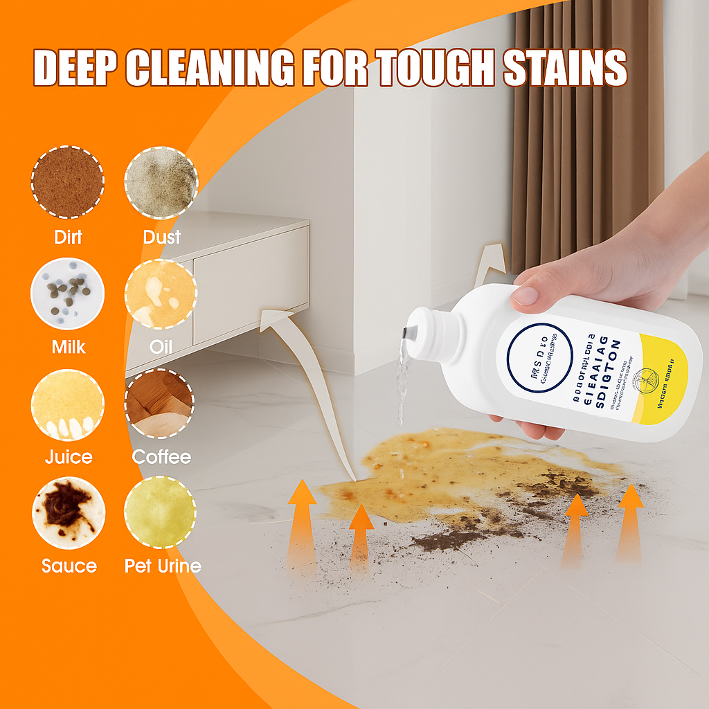 Floor Cleaning Liquid Solution Lemon Flavor 500ml, Compatible for Tineco FLOOR ONE S5/S3/IFLOOR3/IFLOOR2, Compatible for IFLOOR SERIES Vacuum Robot
