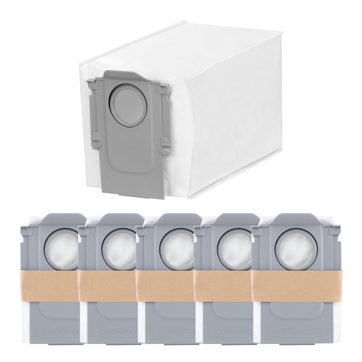 roborock 6 Packs Disposable Dust Bags for QRevo series S8MaxVUltra, S8MaxUltra, QrevoMaxV, QrevoPro, Qrevo Curv CurvX, QrevoCurvS5X,QrevoEdge,Saros10series,Qrevo Slim, QrevoEdgeS5A,QV 35A Robot Vacuum（副本）