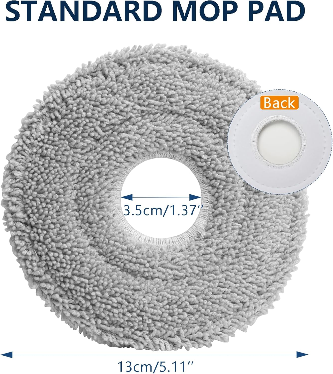 Replacement Parts for Dreame L20 Ultra / L30 Ultra Robot Vacuum Cleaner, 1 Main Brush, 4 Dust Bags, 4 Mop Pads, 2 HEPA Filters, 4 Side Brushes