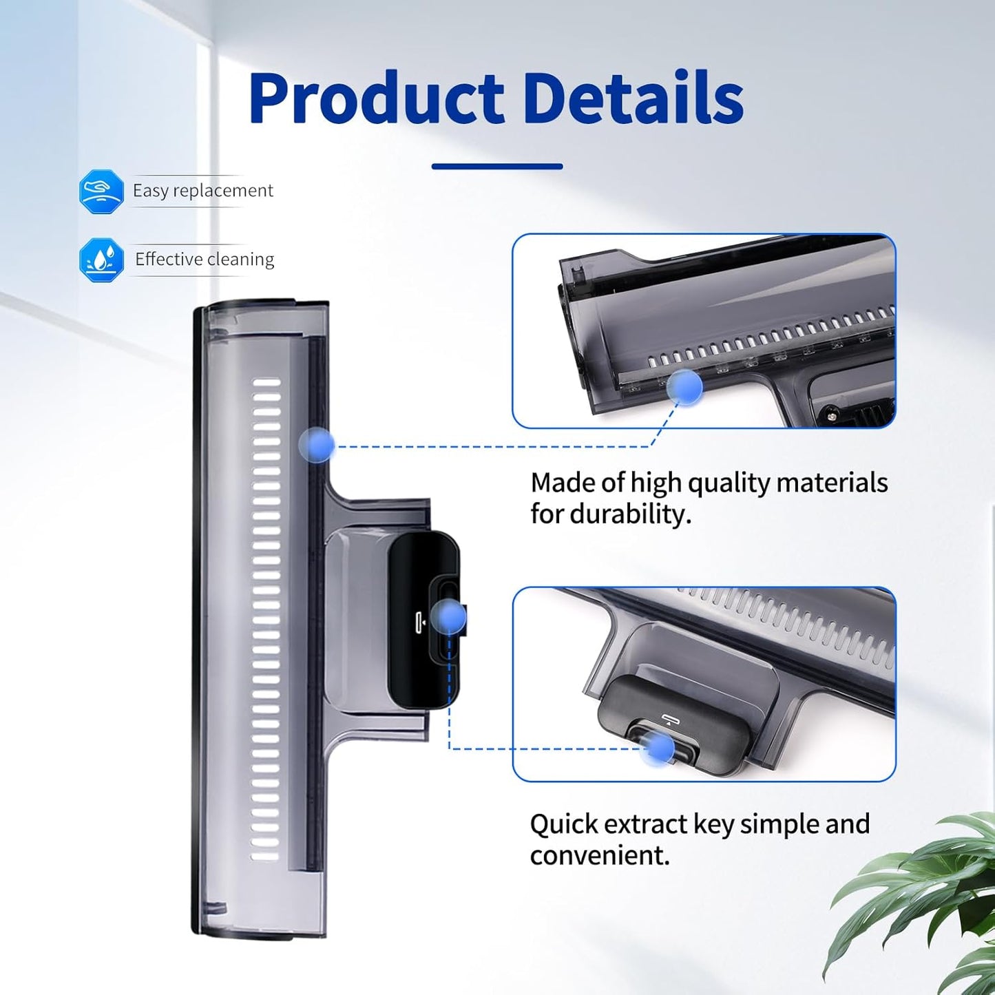 Vacuum Replacement Parts Main Brush Cover Compatible with Tineco iFloor 3/ Floor One S3 Cordless Vacuum Cleaners,Wet Dry Vacuum Cleaner Accessories