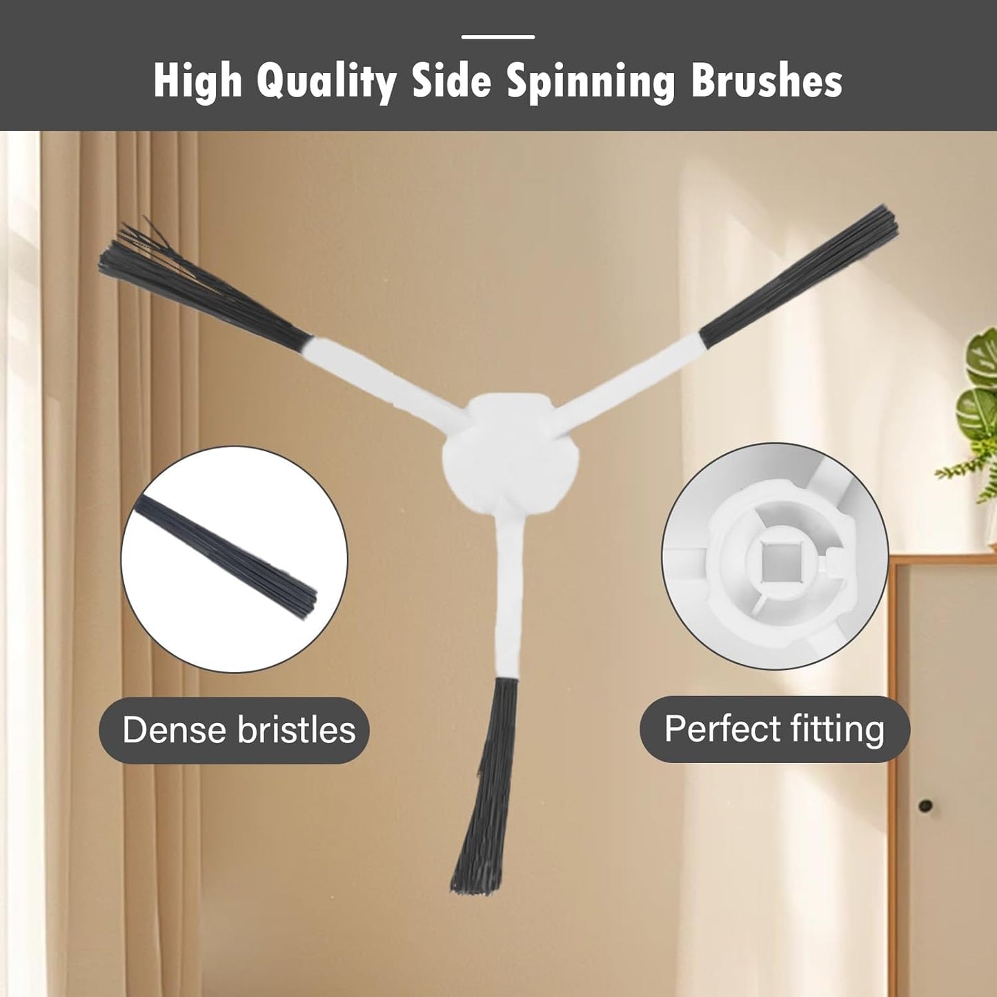 24 Pack Replacement Accessories for Dreame L20 / L30 Ultra Robot Vacuum，1 Main Brush 4 HEPA Filters 6 Side brushes 6 Mop Pads 6 Dust Bags 1 Cleaning Brush