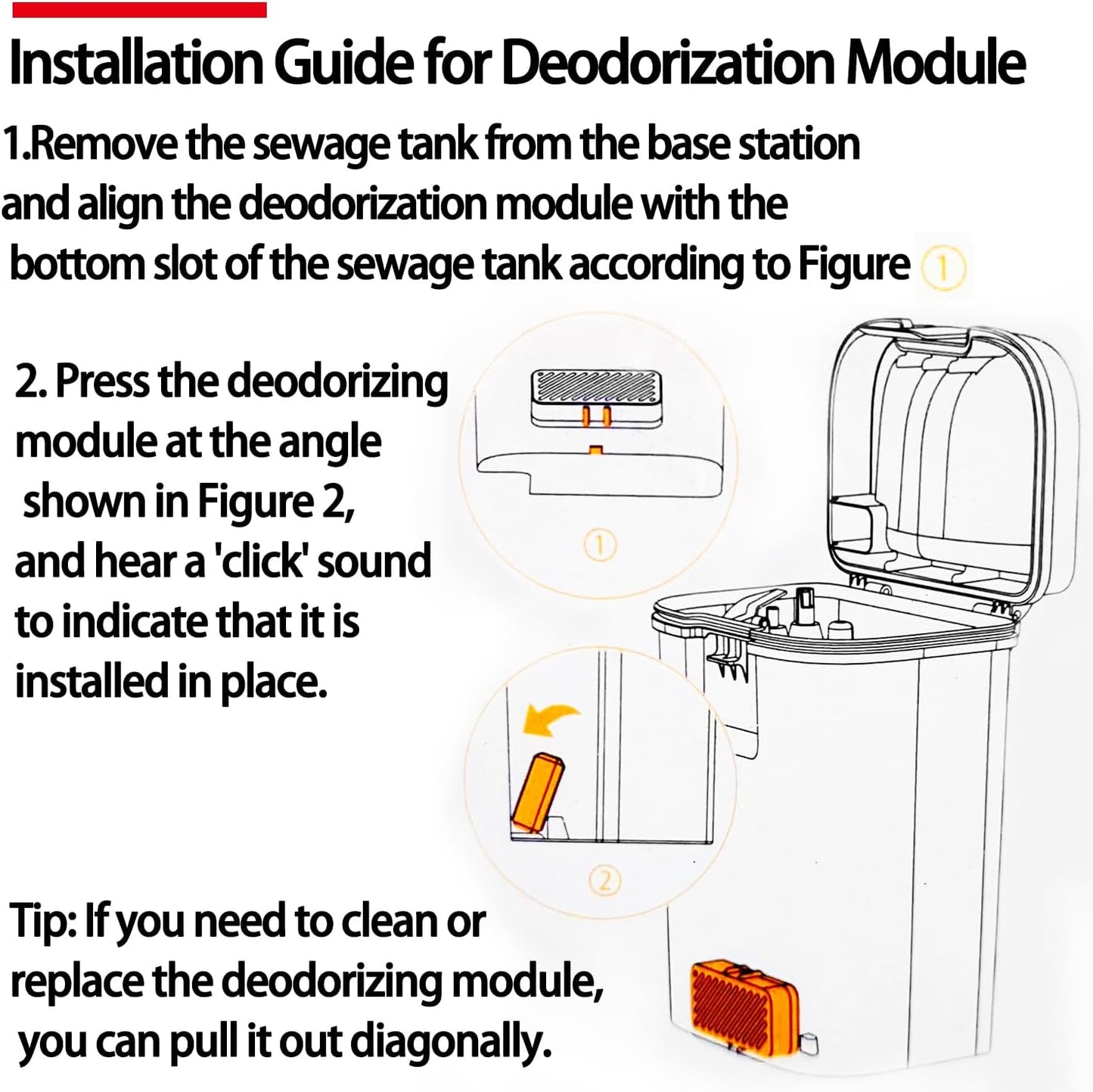 Silver ion Module Compatible with Dreame X50 Ultra/X40 Ultra/X40 Pro Ultra/L40 Ultra Vacuum Cleaner Robot Dirty water tank Deodorizing Particle Parts Ag+ Accessories