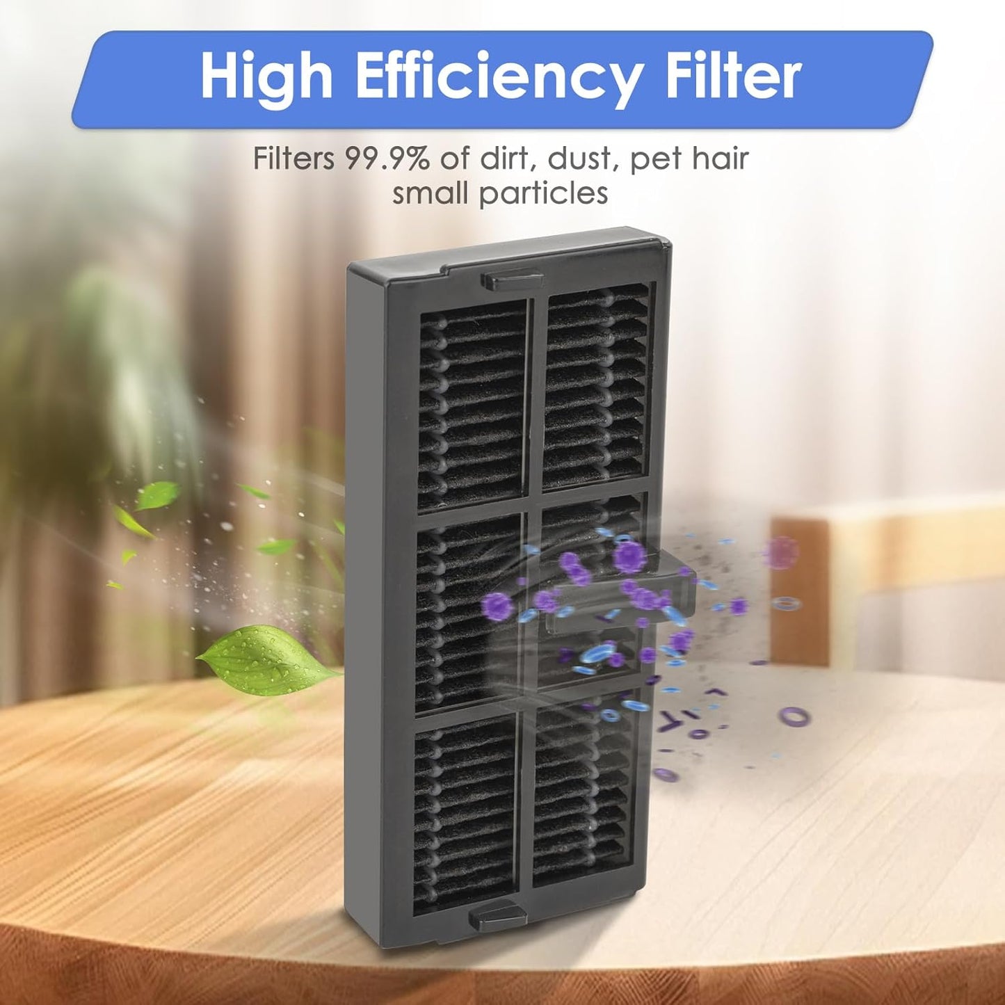 (4 Pack) L10s Ultra Gen 2 Replacement HEPA Filter for Dreame L40 Ultra/ L10s Pro Ultra Heat/ X40 Ultra/ X30 Ultra/Mova P10 Pro Ultra/ P50 Pro Ultra/ P50 Ultra Robot Vacuum, Replacement Parts Filters