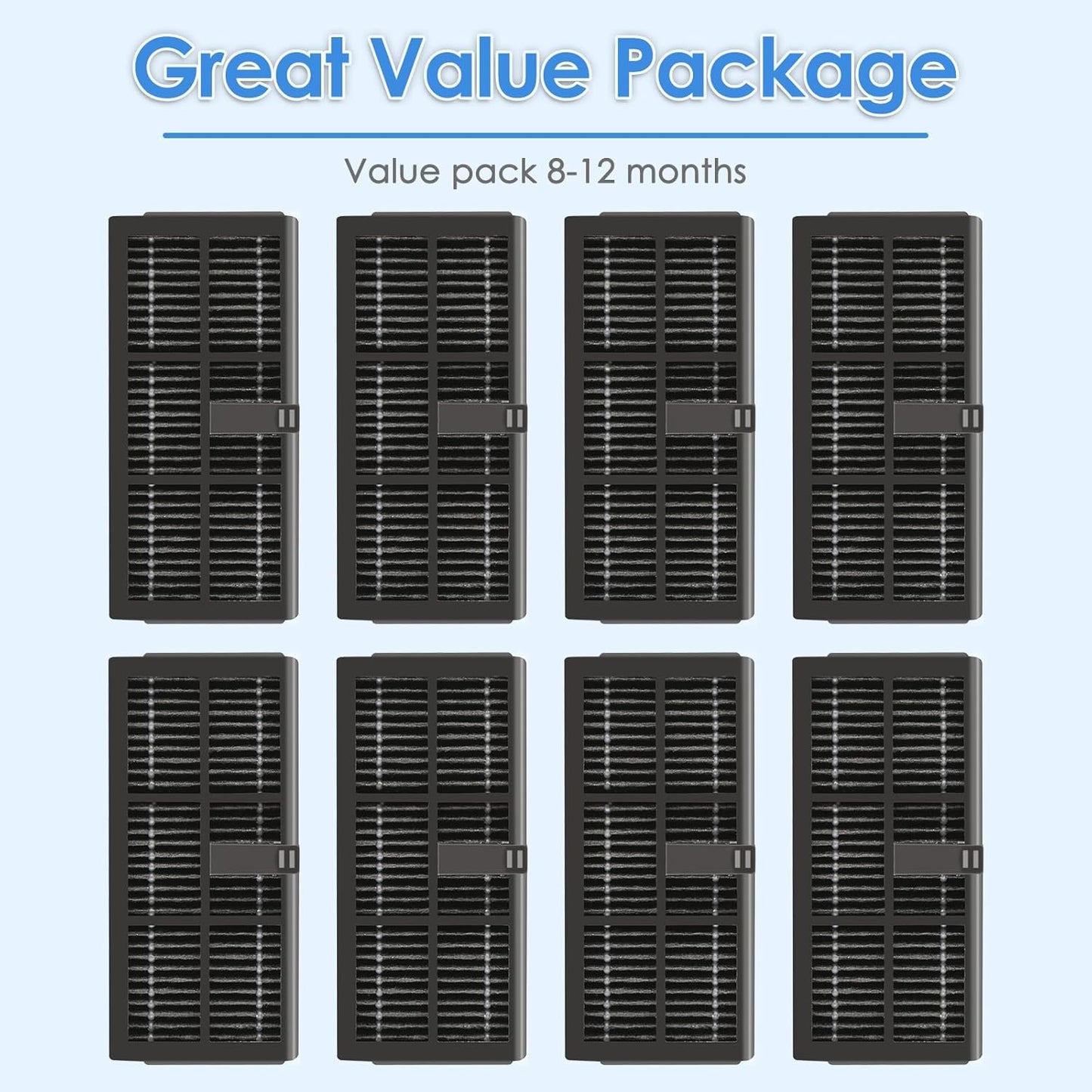 (8 Pack) L10S Ultra Gen 2 HEPA Filter for Dreame L10S Ultra Gen 2/ L10s Pro Ultra Heat/ L40 Ultra/ X40 Ultra/ X30 Ultra, Replacement Parts HEPA Filters