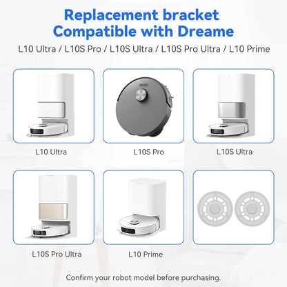 Mop Pad Plate Accessories for Dreame L10S Ultra / L10s Pro Gen 2/ L10 Ultra/ L10S Pro/ L10 Prime/ X20 Pro and Xiaomi X20+ Robot Vacuum Cleaner - Vacuum Pad Board Holder Replacement Part Attachment