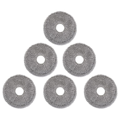 Robot Vacuum Mop Pads, Compatible with Dreame X40 Ultra, L10s Ultra, L10s Pro Ultra, L10s Plus, L40 Ultra, L30 Ultra, X30 Ultra, L20 Ultra – Reusable & Washable Wet Mopping Pads (6Pcs)