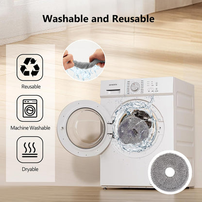 Robot Vacuum Mop Pads, Compatible with Dreame X40 Ultra, L10s Ultra, L10s Pro Ultra, L10s Plus, L40 Ultra, L30 Ultra, X30 Ultra, L20 Ultra – Reusable & Washable Wet Mopping Pads (6Pcs)
