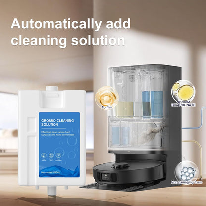 Compatible with Dreame Cleaning Solution, Multi-Surface Floor Cleaning Solution Compatible with Dreame L20 Ultra Robot Vacuum (15.2 Fl Oz)
