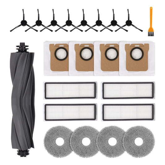 Replacement Parts Accessories for Dreame L10 Ultra /L10s ultra /L10s pro/L10s Pro Gen 2/L10 prime/Xiaomi X10+/ X20+ Vacuum Cleaner 1Roller 4Filters 8Side Brush 4Pads 4Dust Bags(Not for L10s Pro Ultra)