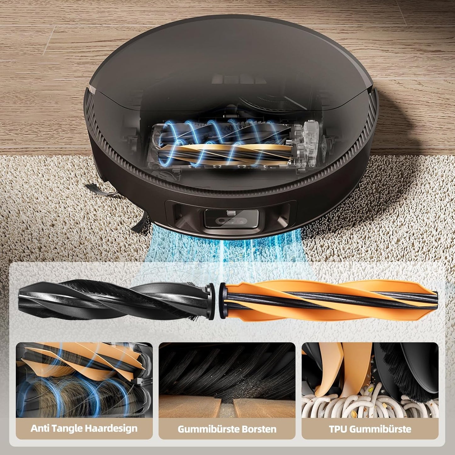 26 Pack Accessories for Dreame X50 Ultra Complete / X50 Master / L50 Pro Ultra / L50 Ultra Vacuum Robot, 2 Main Brush 6 Mop Pads 6 Dust Bags 6 Sidebrush 4 Filter 1 Cleaning Brush 1 Screwdriver