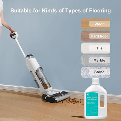 Floor Cleaning Solution Original Scent Compatible with Dreame Vacuum Cleaner Solution, Residue & Streak Free, Suitable for All Robot Vacuum Cleaners and Wireless Wet Dry Dual-Use Vacuum Cleaners