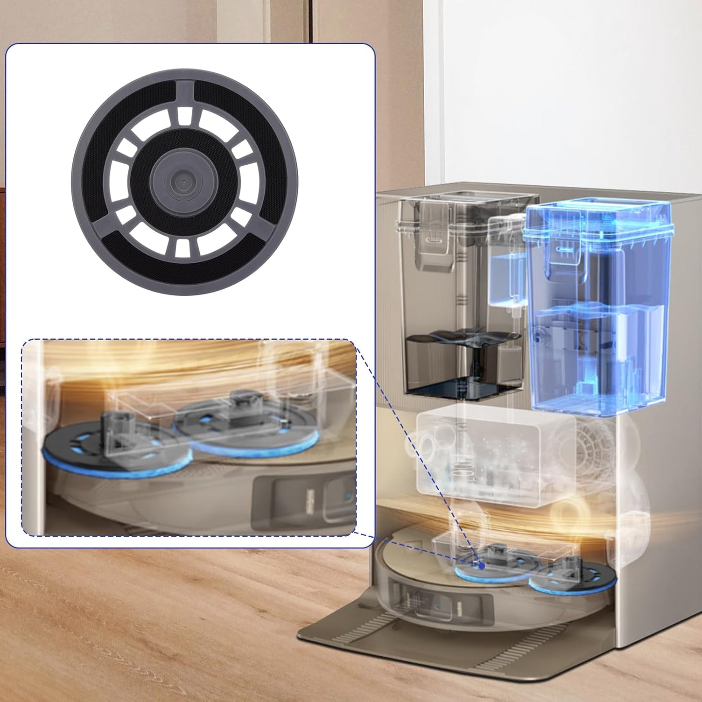 Mop Pad Plate Accessories for Dreame X20 X10 X10pro Robot Robot Vacuum Cleaner - Vacuum Pad Board Holder Replacement Mop Tray Part Attachment