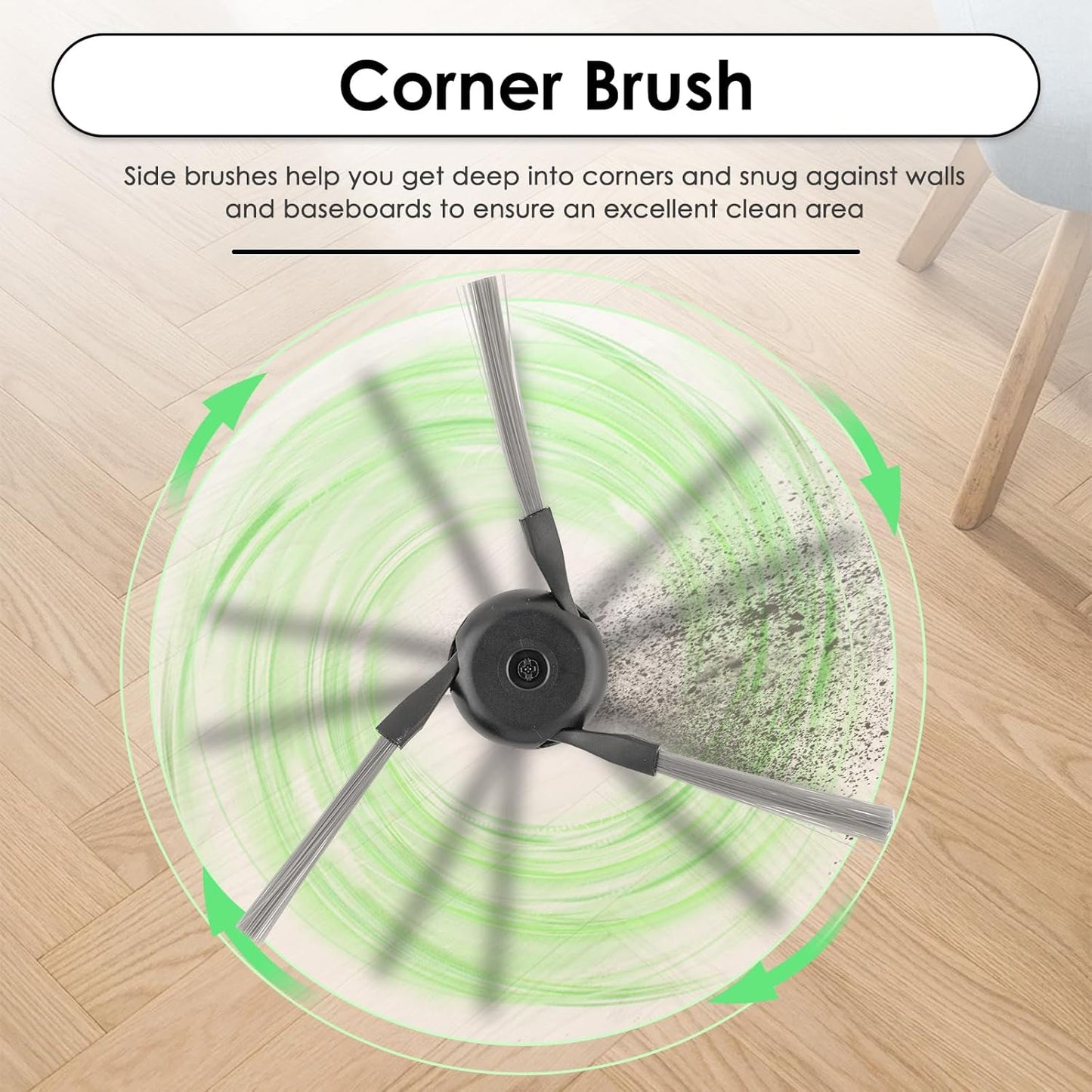 (18 Pack) X50 Ultra Replacement Parts Compatible with Dreame X50 Ultra Robot Vacuum Cleaner, 2 Roller Brushes, 4 Side Brushes, 4 Dust Bags, 4 HEPA Filters, 4 Mop Pads, Accessories Kit