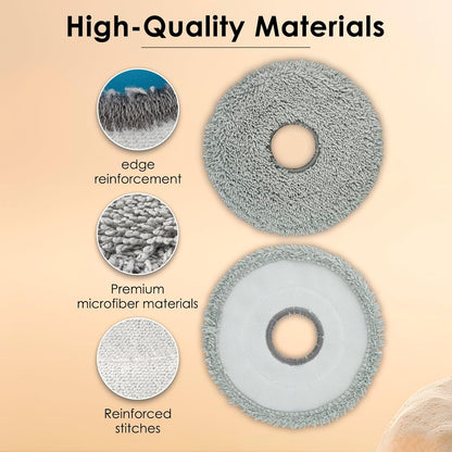 (10 Pack) X50 Ultra Mop Pads for Dreame X50 Ultra/ X40 Ultra/ L40s Pro Ultra/ L50 Pro Ultra/ X50 Master/ X30 Ultra/ L10s Ultra/ L10s Pro Gen 2/ L10s Pro Ultra/ L10s Plus/ L20 L30 L40 Ultra Mop Pad