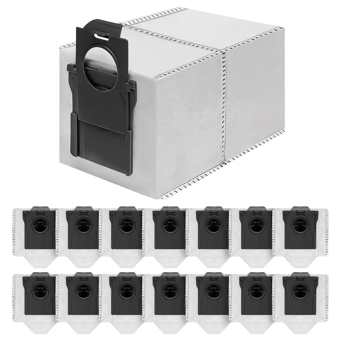 15 Pack Vacuum Bags Replacement for Dreame X50 Ultra/X40 Ultra/X30 Ultra/L50 Ultra/L40 Ultra/L10s Ultra Gen 2/L10s Pro Ultra Robot Vacuum Cleaner,3.2L Large Capacity Dust Bag Accessories